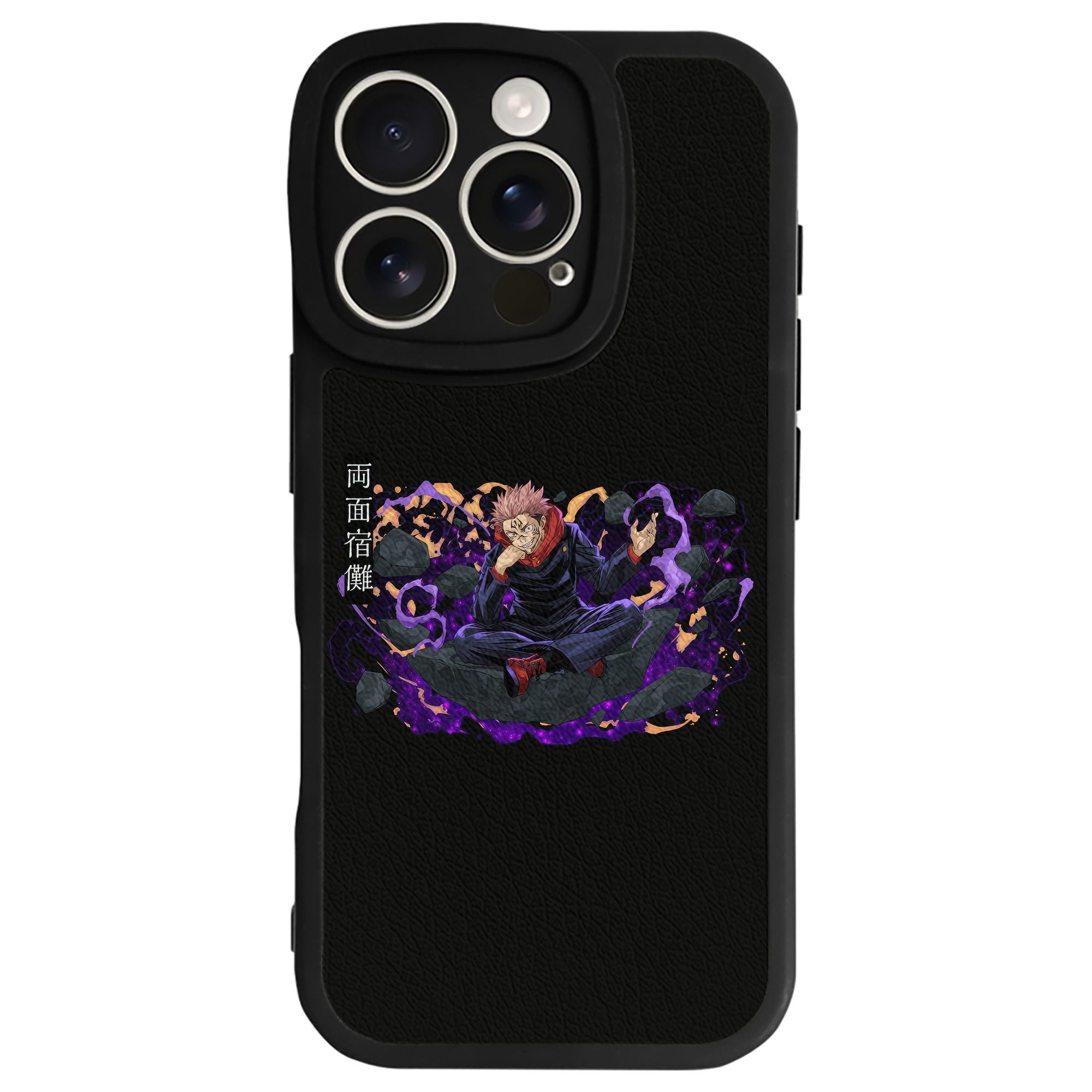 （画像用） 呪術廻戦 Jujutsu Kaisen 【iPhone 16シリーズ対応】シリコンスマホケース（レザー調） 材質：シリコン